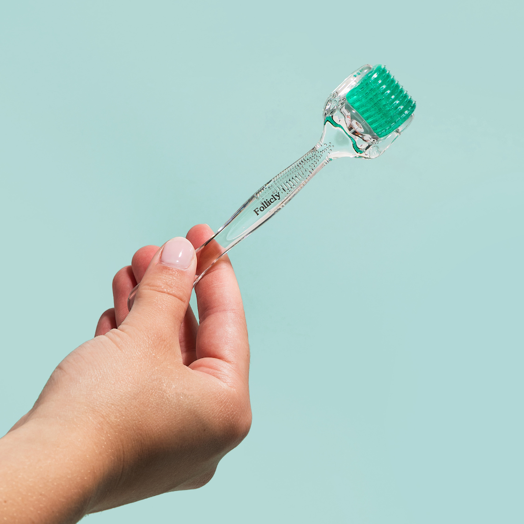 Follicly® Derma Roller – 192 Microagujas de Titanio Auténticas