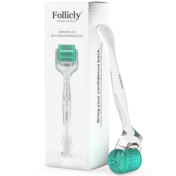 Follicly® Derma Roller – 192 Microagujas de Titanio Auténticas