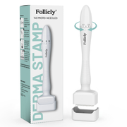 Follicly® Derma Stamp – 140 Microagujas de Titanio Ajustables