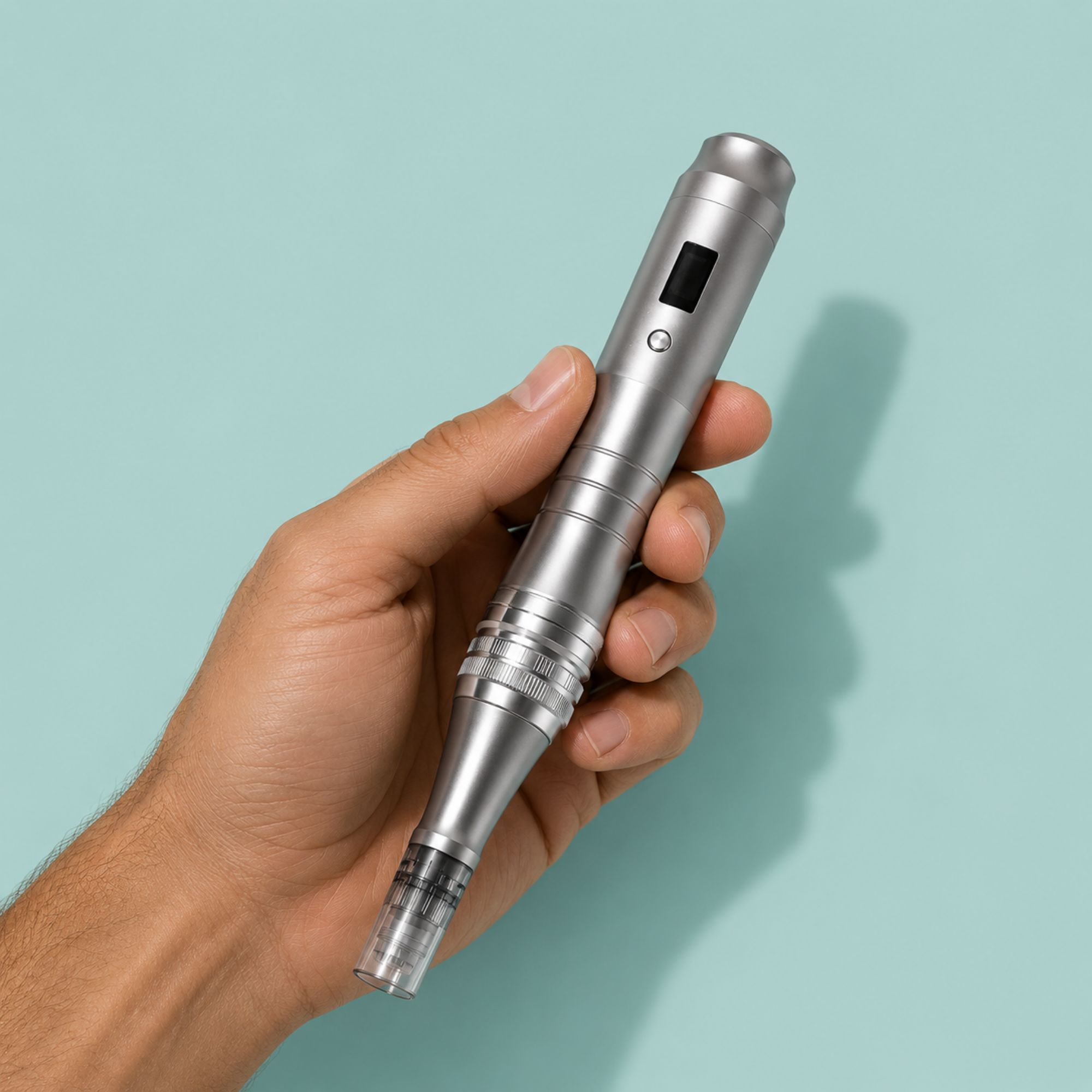 Follicly® Derma Pen + 12 cartuchos de repuesto